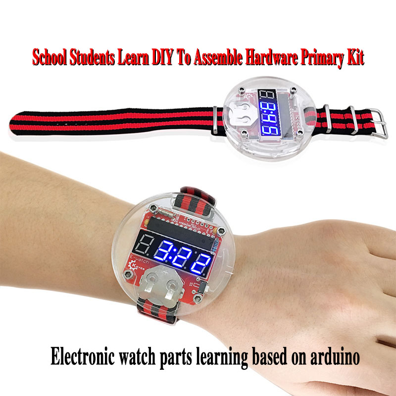 Diy In Electronics - Single Chip LED Kit Clock DIY