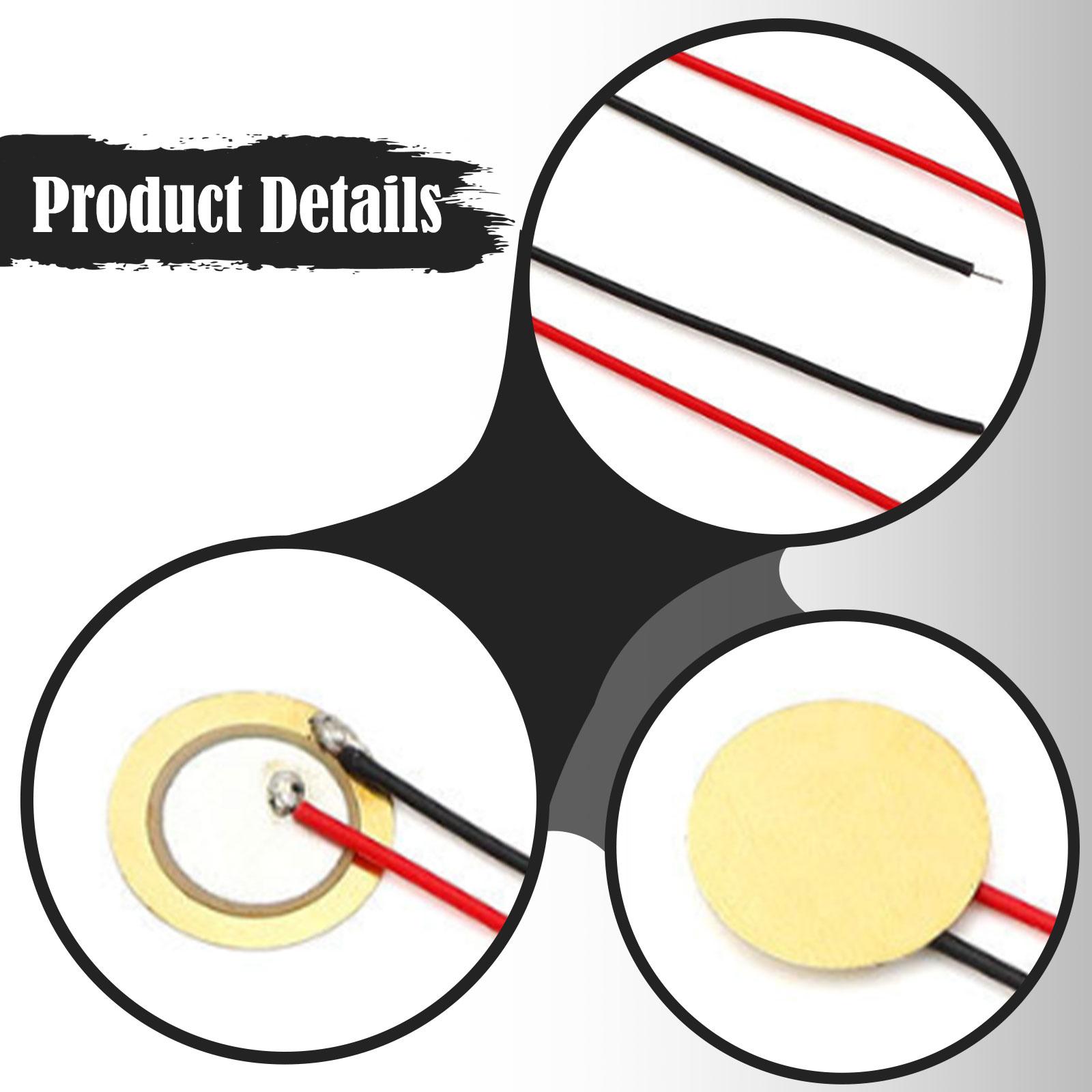 Diy Guitar Electronics Kit - Piezo Contact Microphone Sound Sensor Prewired