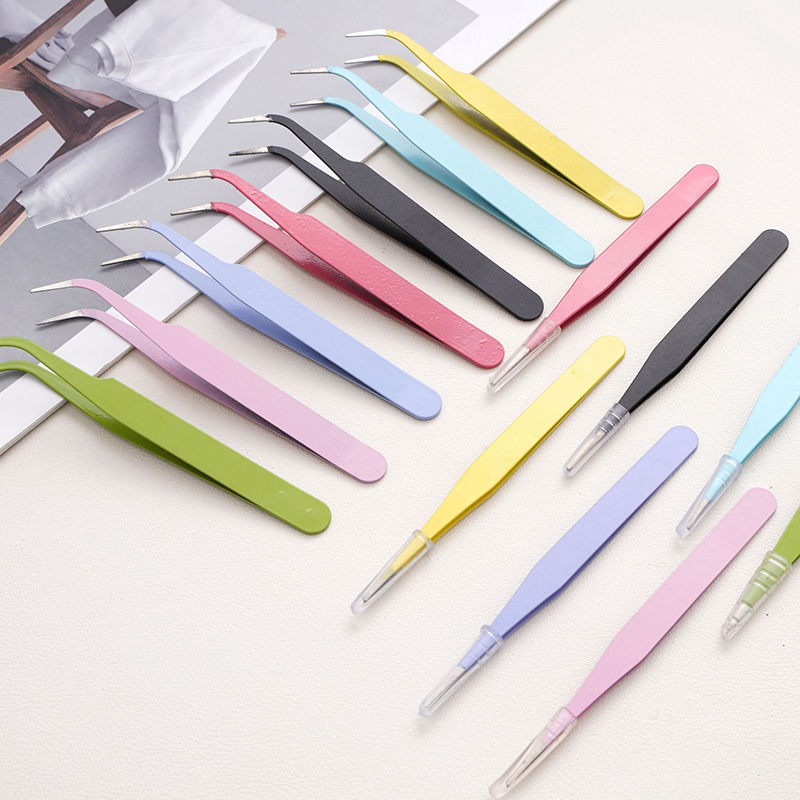 Diy Electronics Repair - 1pc 10cm Multifunctional Colorful Metal Tweezers