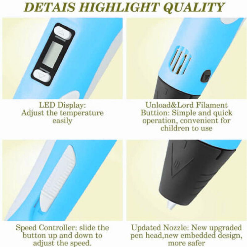 Magic bid Electronic 3D Pen 3d - Diy Electronics Filament のレビューと価格