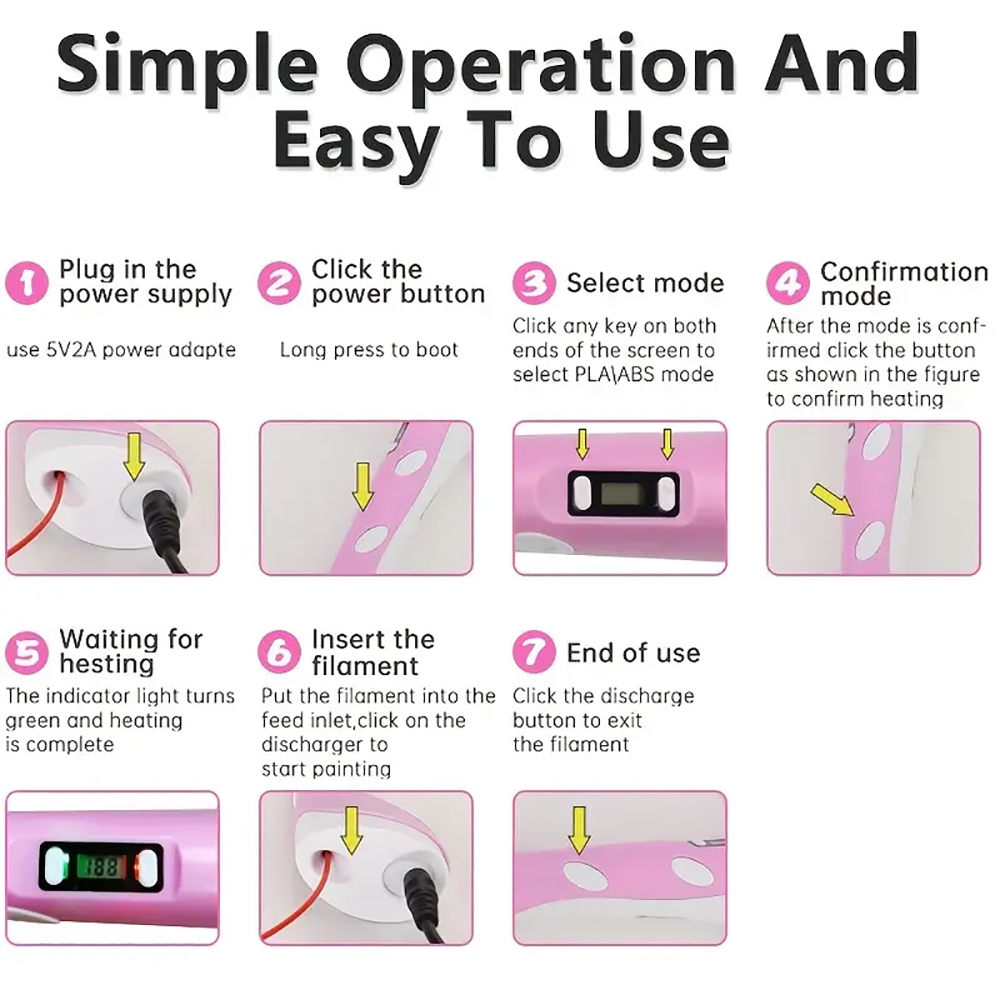 Magic bid Electronic 3D Pen 3d - Diy Electronics Filament のレビューと価格
