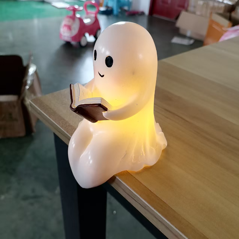 New Cute Ghost Reading Book La - Diy Halloween Electronics のレビューと価格