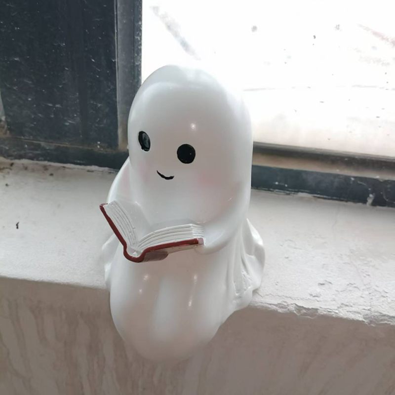 New Cute Ghost Reading Book La - Diy Halloween Electronics のレビューと価格