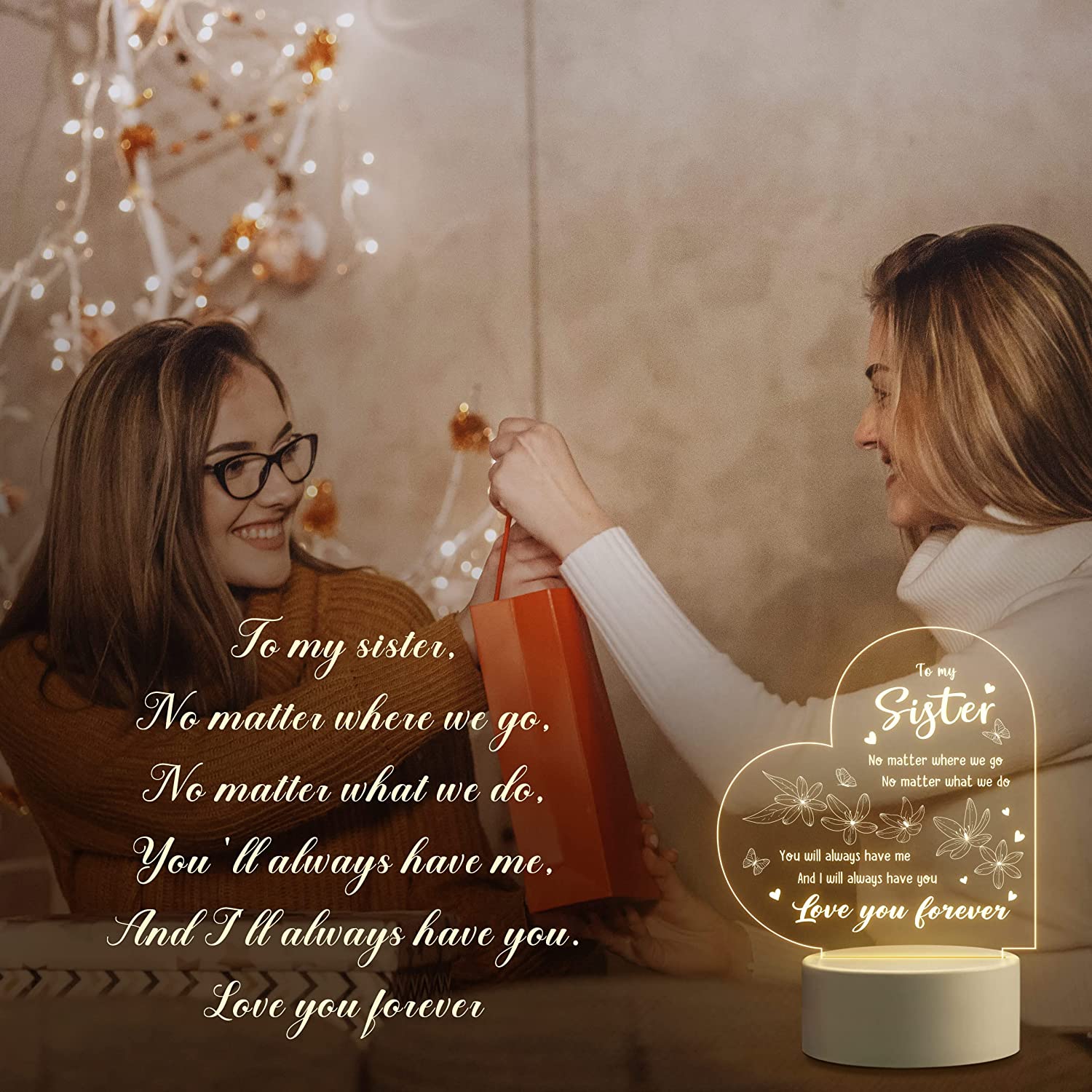 To My Sister NEW  Night Light  - Diy Electronics News のレビューと価格