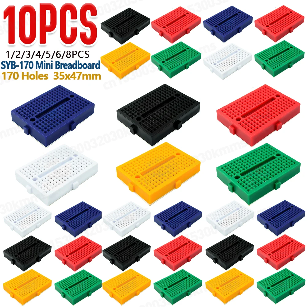 1-10PCS SYB-170 Mini Solderles - Diy Electronics Breadboard のレビューと価格