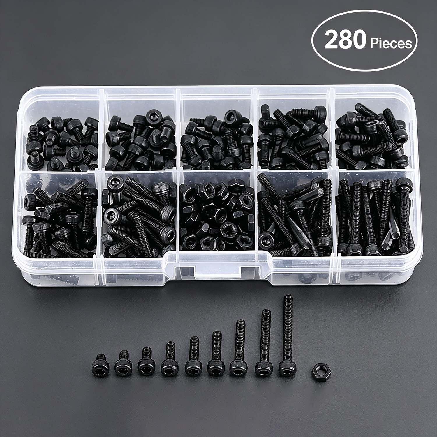 M3 Black Hex Socket Head Cap S - Diy Electronics Tool Kit のレビューと価格