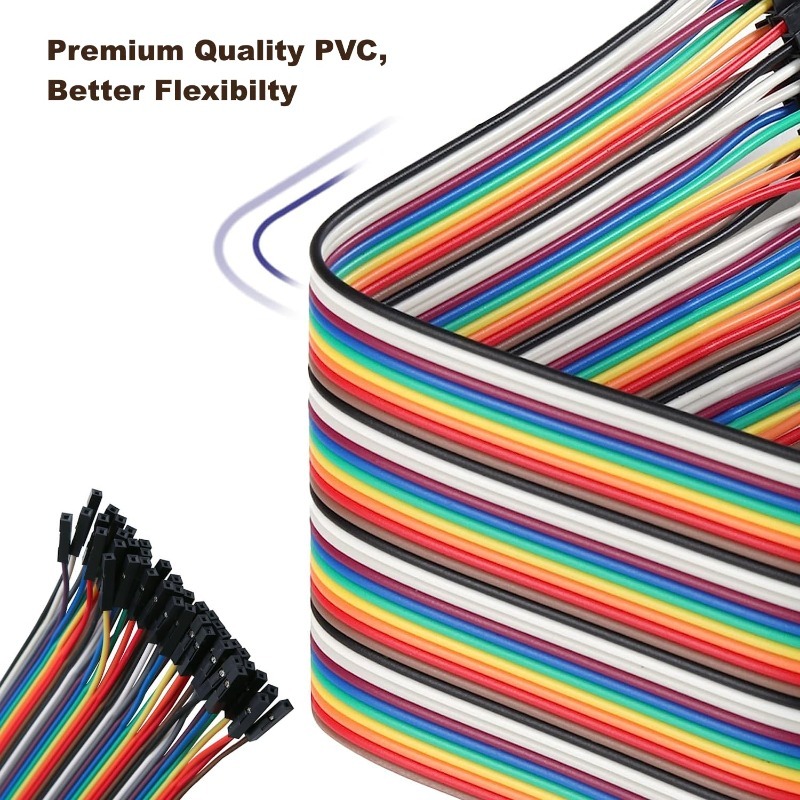 40Pin Dupont Cable Ribbon Jump - Diy Electronics Breadboard のレビューと価格