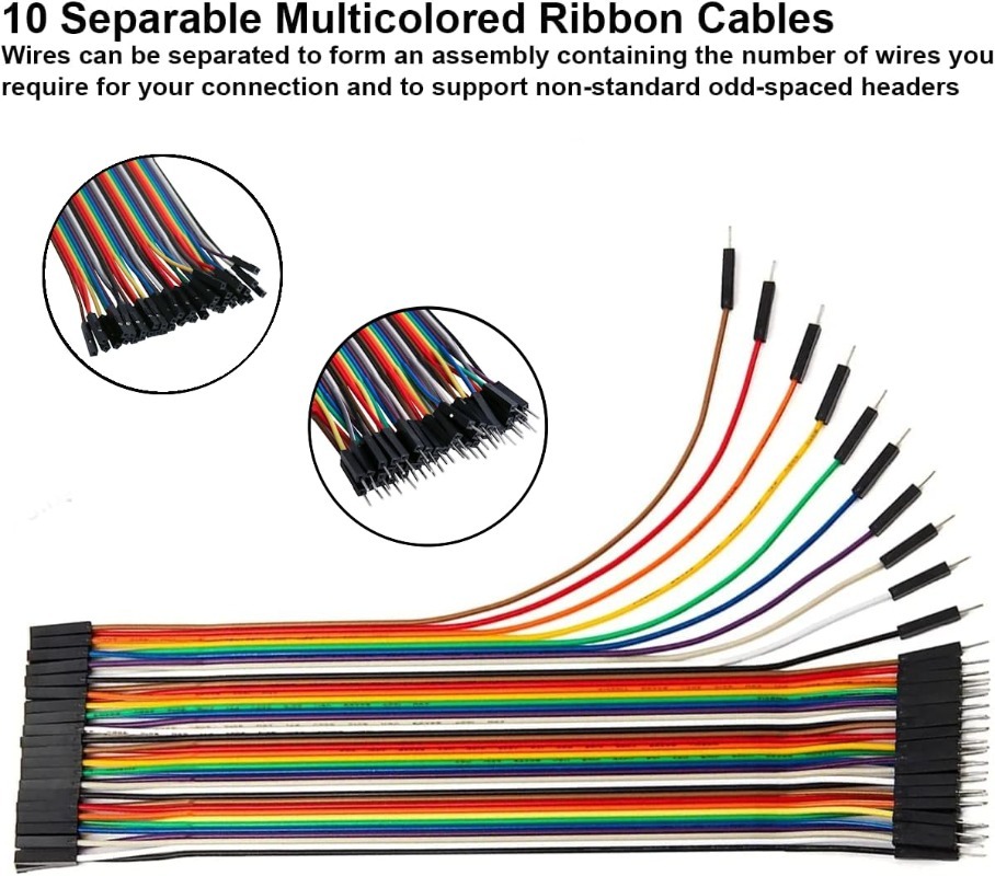 40Pin Dupont Cable Ribbon Jump - Diy Electronics Breadboard のレビューと価格