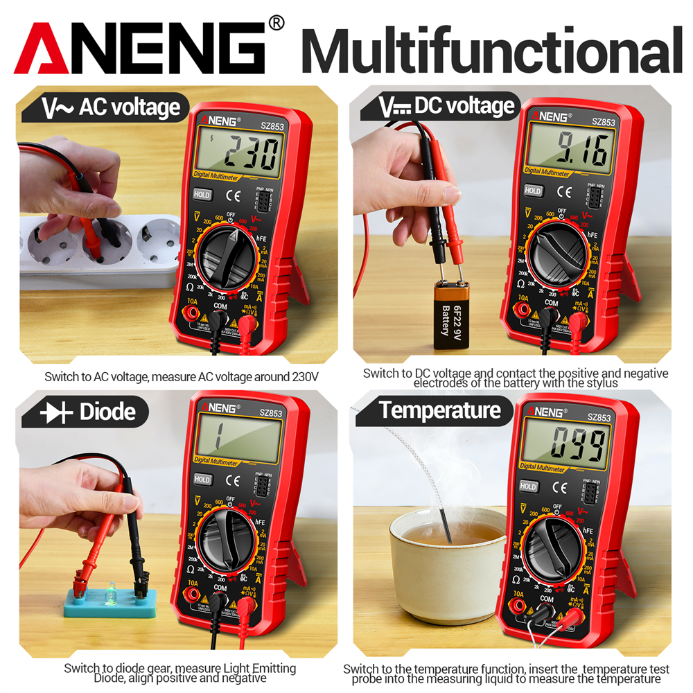 ANENG SZ853 High Precision Mul - Useful Diy Electronics のレビューと価格
