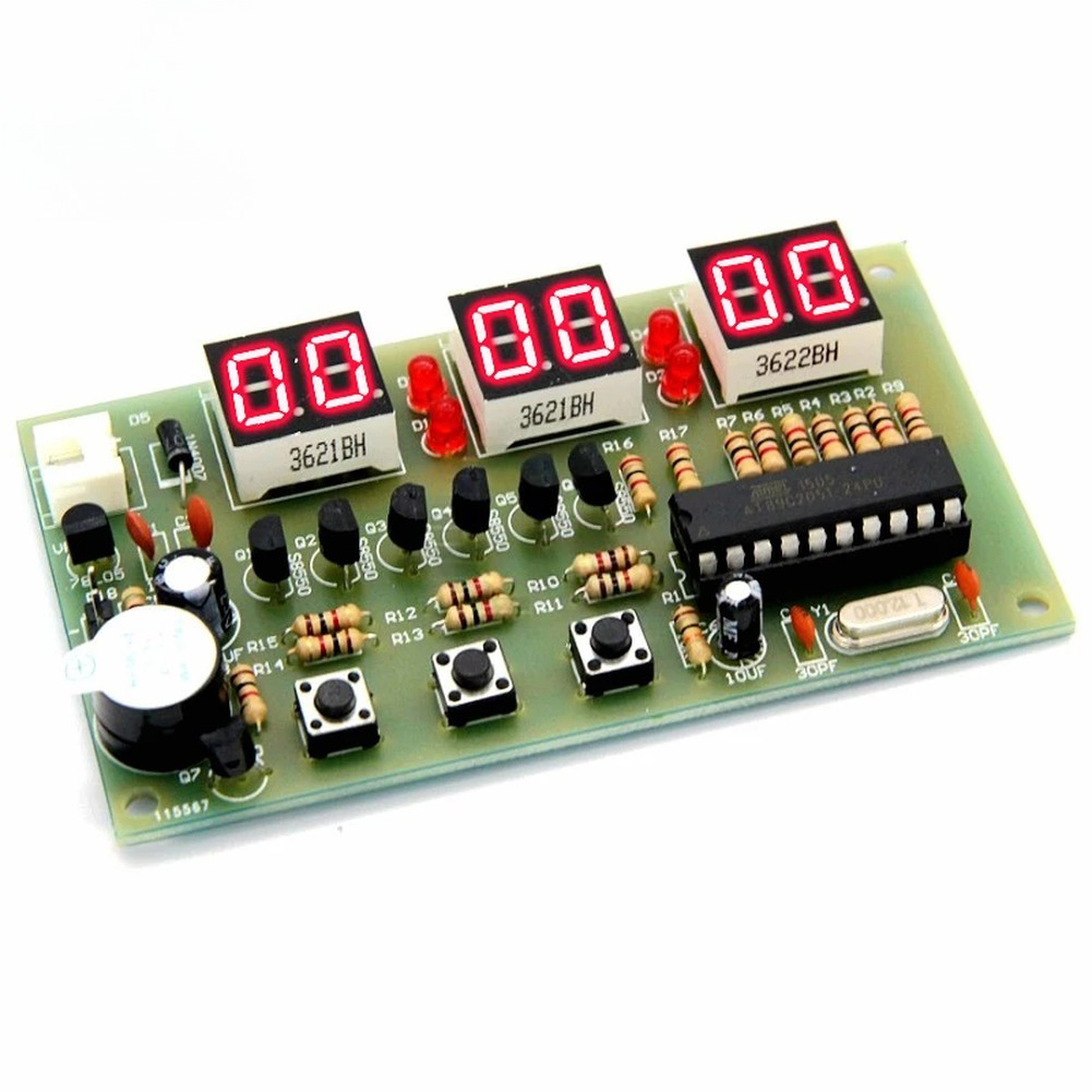 12V Digital Clock DIY Kit Alar - Useful Diy Electronics のレビューと価格