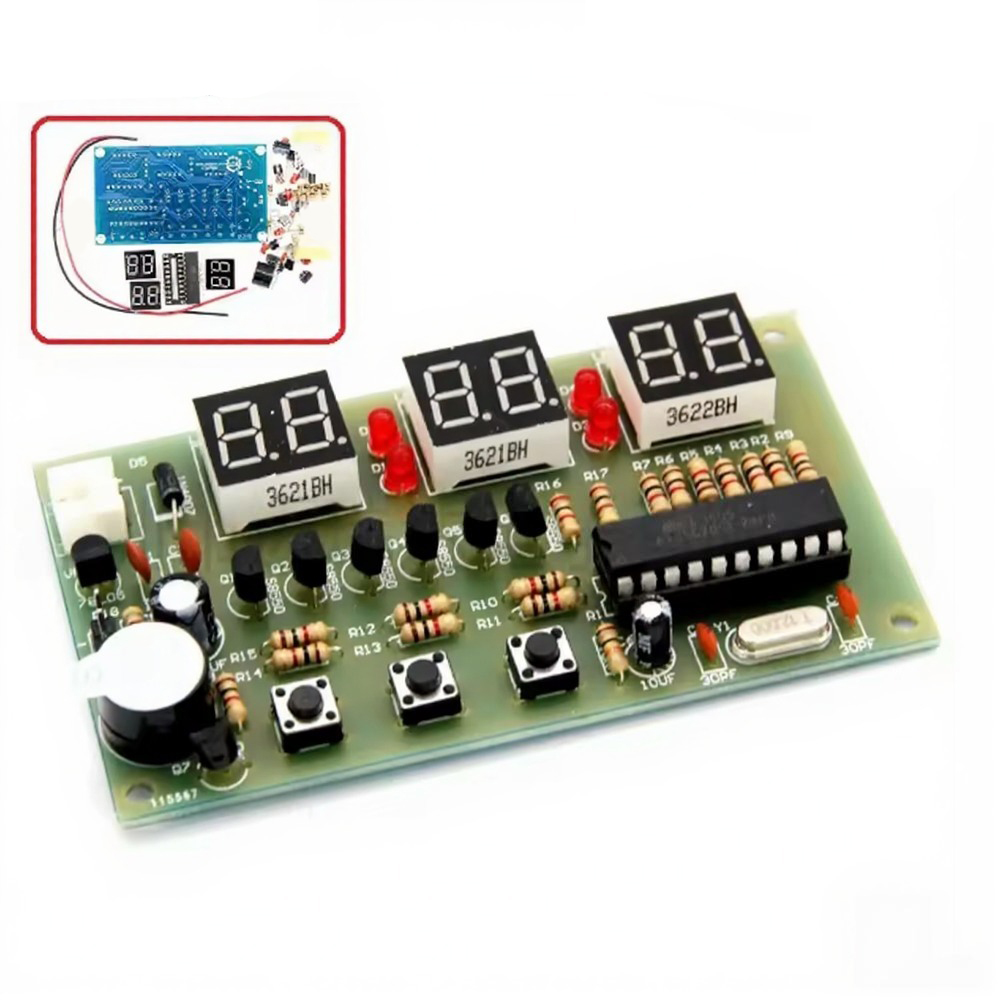 12V Digital Clock DIY Kit Alar - Useful Diy Electronics のレビューと価格