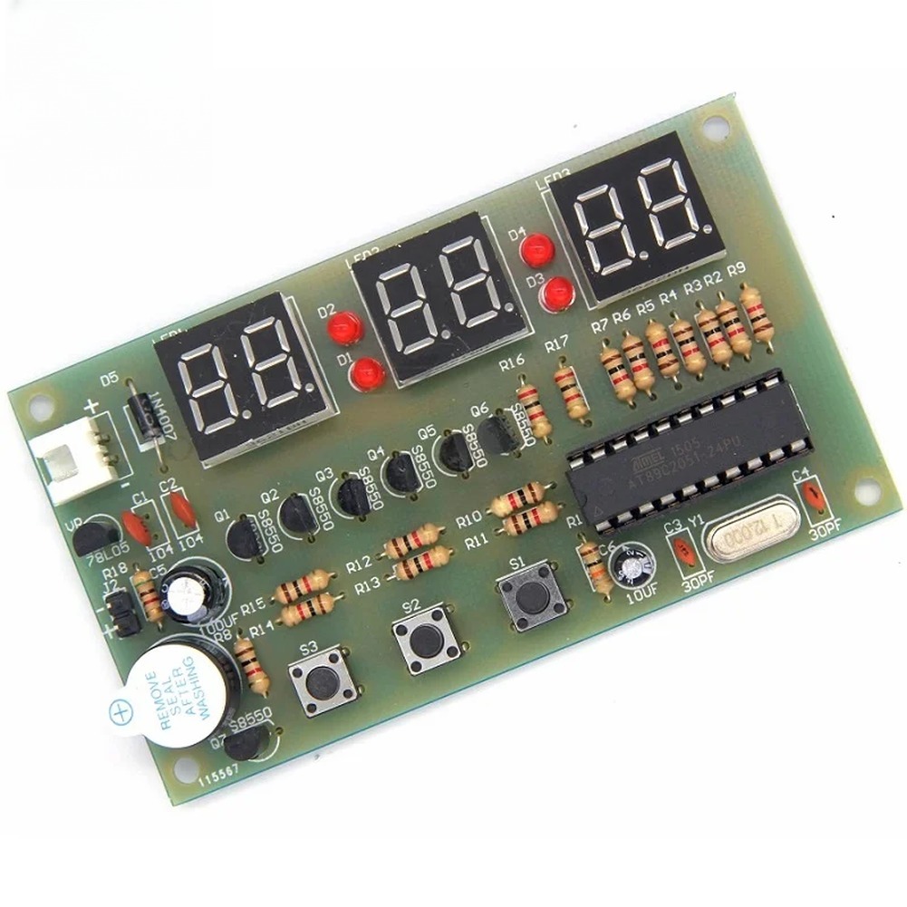 12V Digital Clock DIY Kit Alar - Useful Diy Electronics のレビューと価格