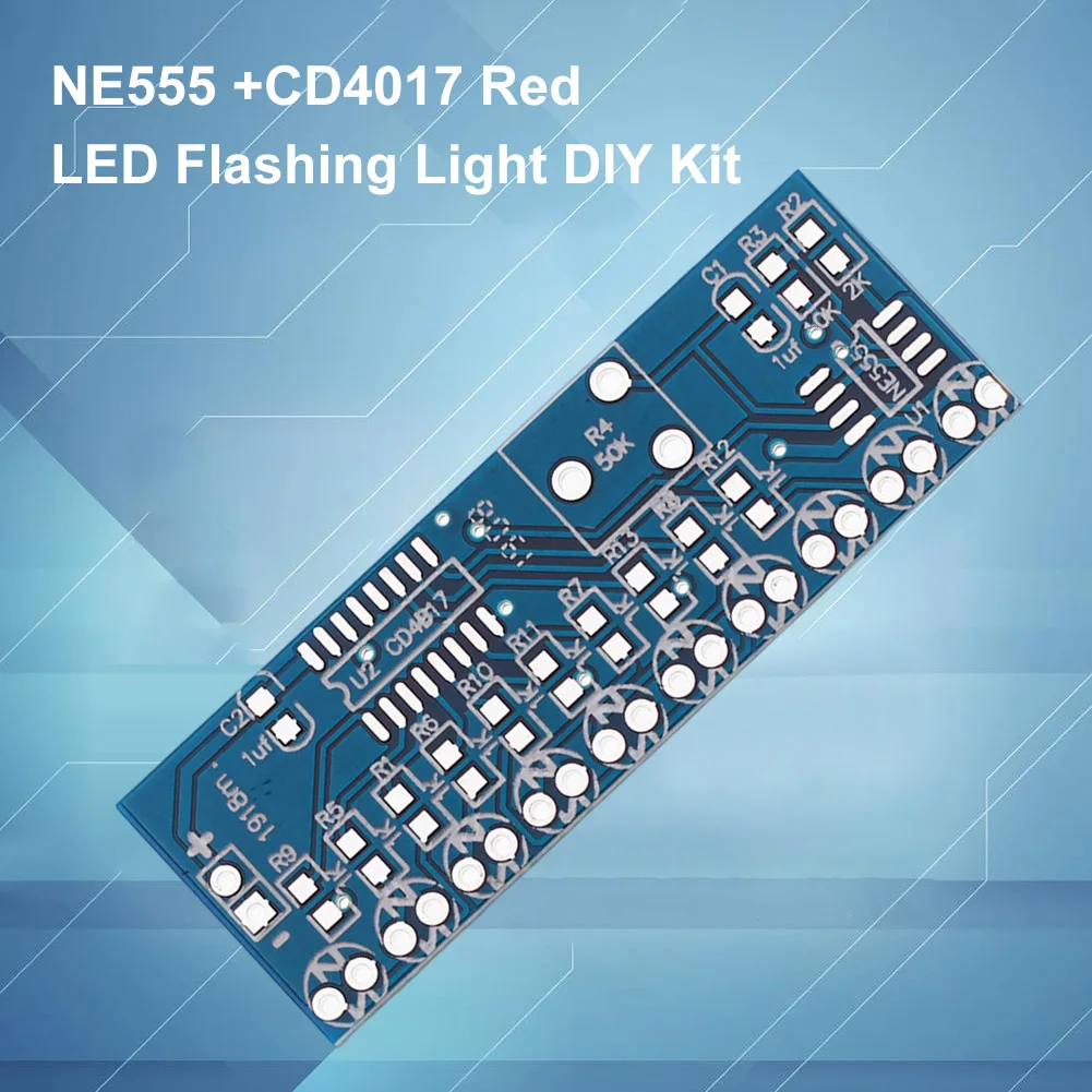 50PCS-5 NE555 +CD4017 Red LED  - Diy Electronics News のレビューと価格