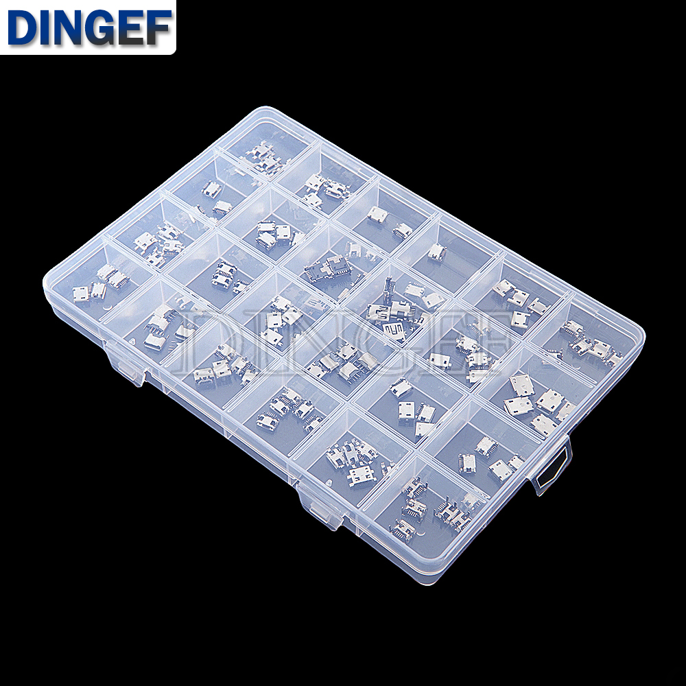 120Pcs Micro USB Connector Kit - Diy Electronics Tool Kit のレビューと価格