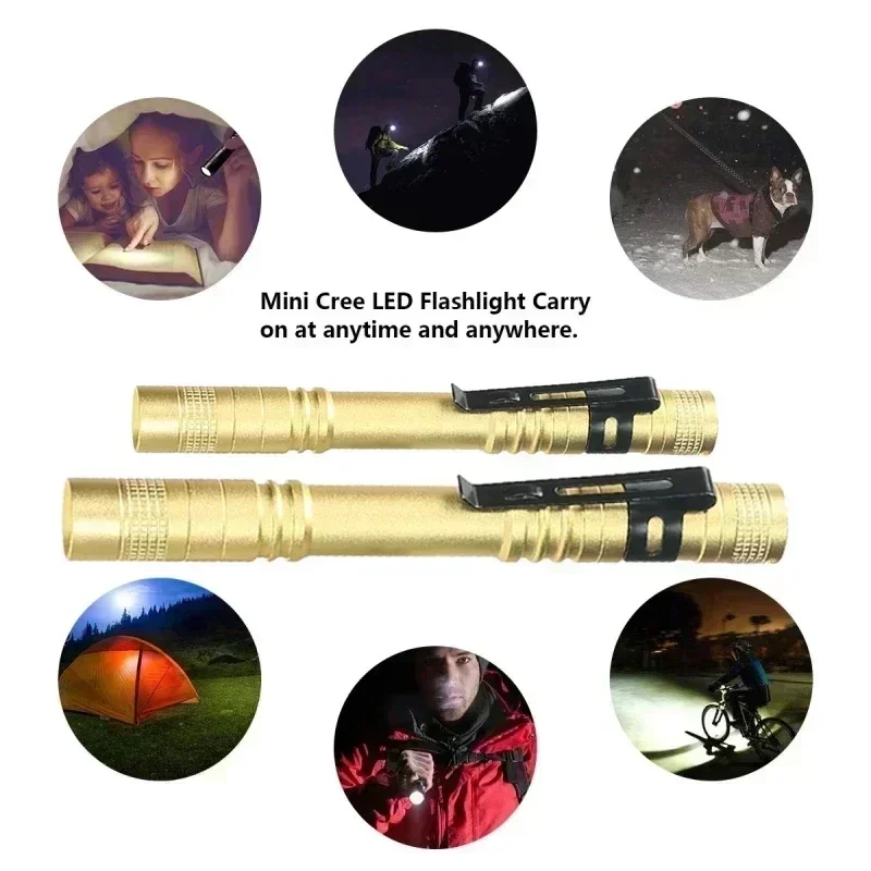 Portable Mini LED Pen Flashlig - Diy Lamp Electronics のレビューと価格