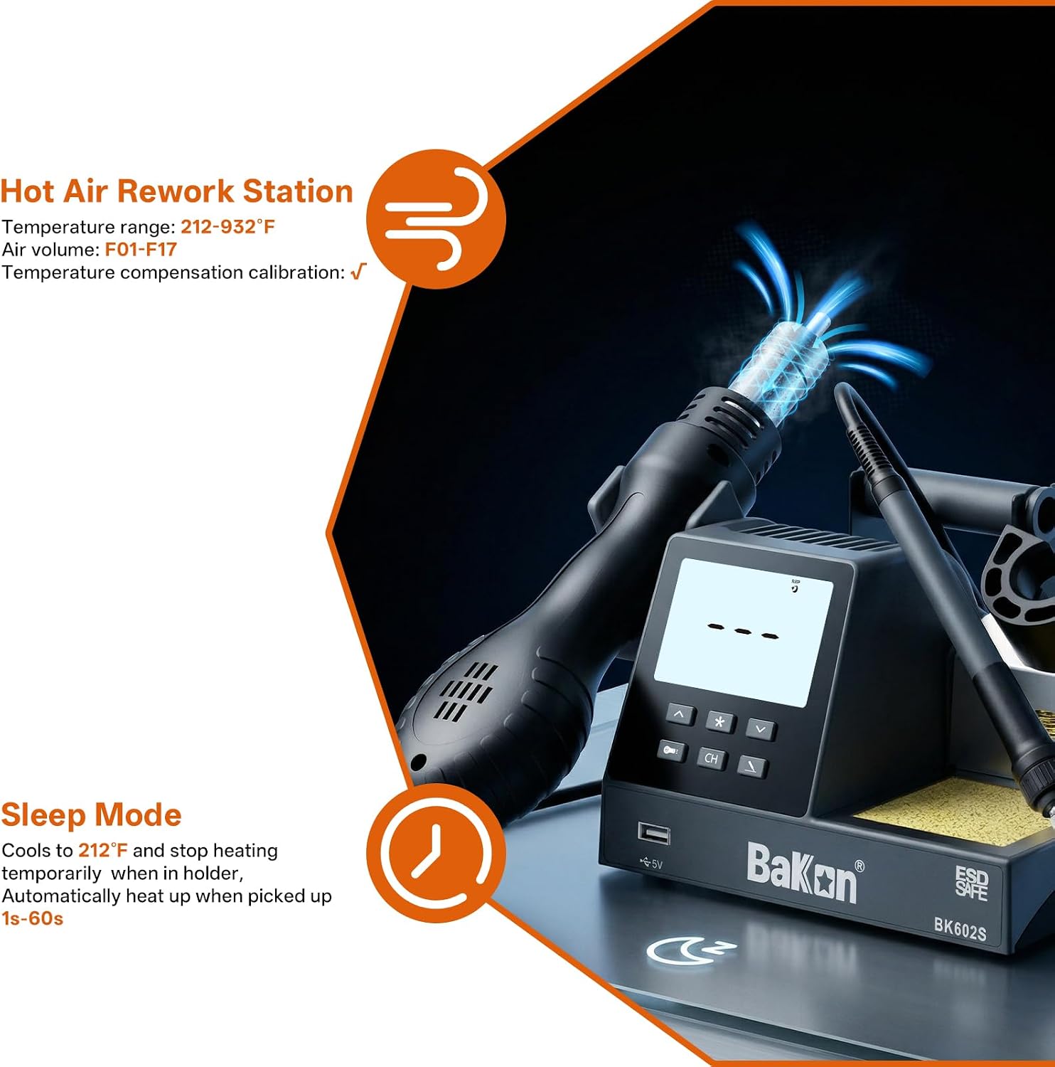 2-in-1 Soldering Iron Hot Air  - Diy Electronics Workstation のレビューと価格