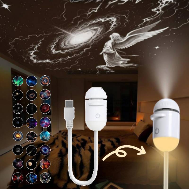 2-in-1 Mini Galaxy 360° Rotate - Diy Lamp Electronics のレビューと価格