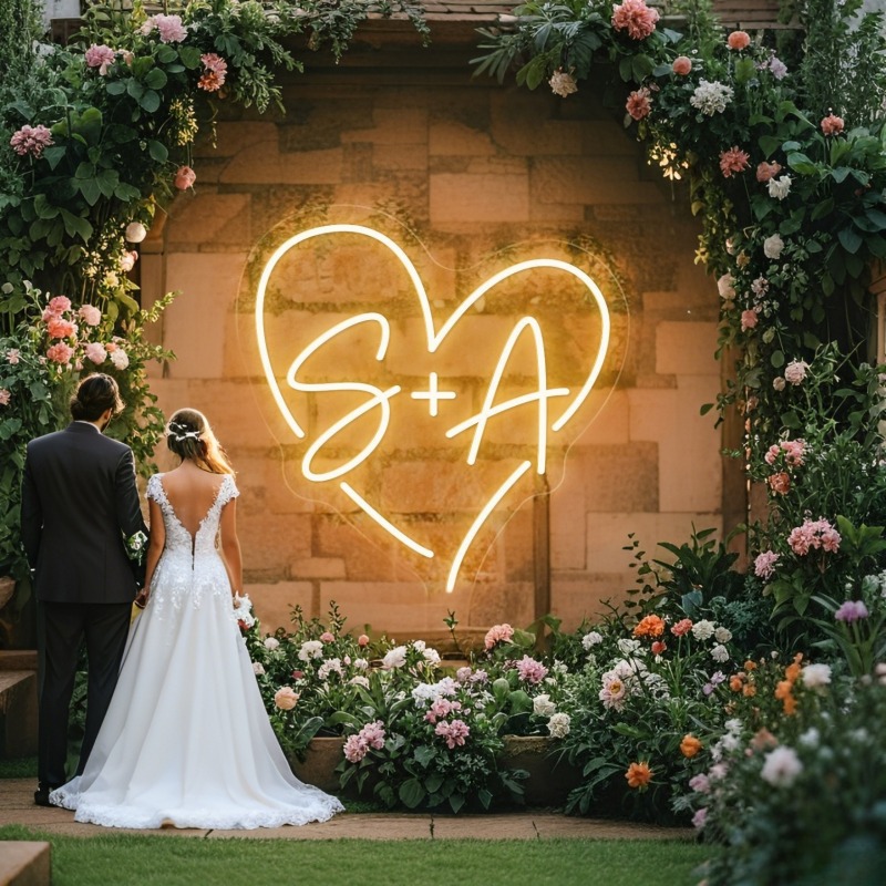 Custom Initials Heart LED Neon - Diy Halloween Electronics のレビューと価格