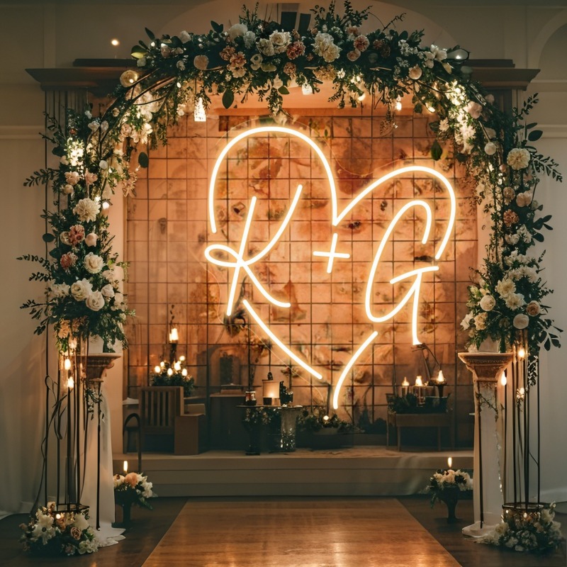 Custom Initials Heart LED Neon - Diy Halloween Electronics のレビューと価格