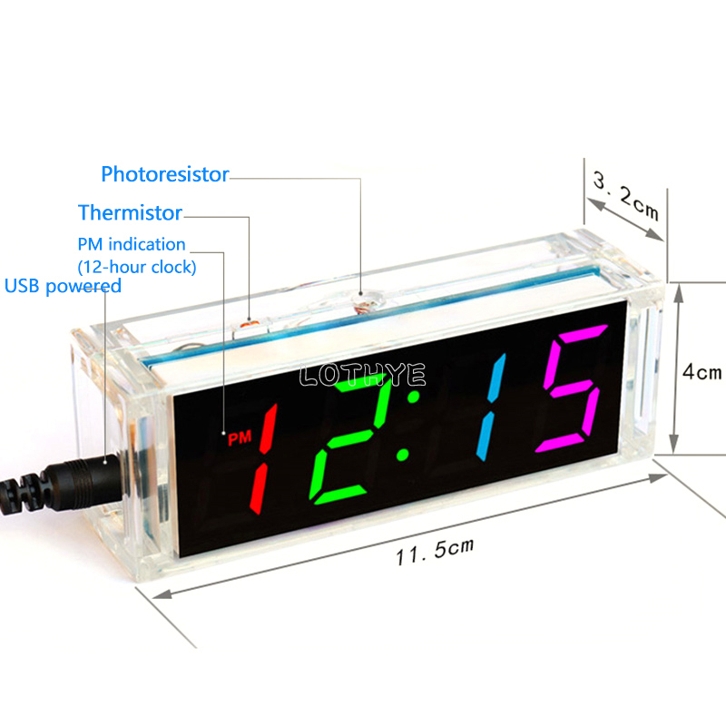 Digital Tube DIY Clock Kit Tem - Diy Electronics Tool Kit のレビューと価格