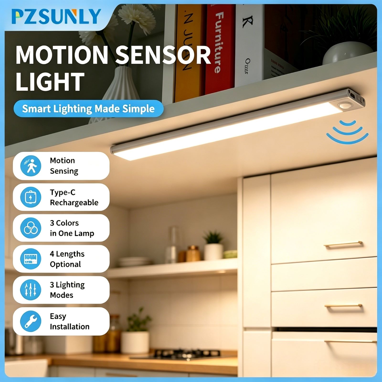 LED Under Cabinet Light Motion - Ldr Light Sensor のレビューと価格