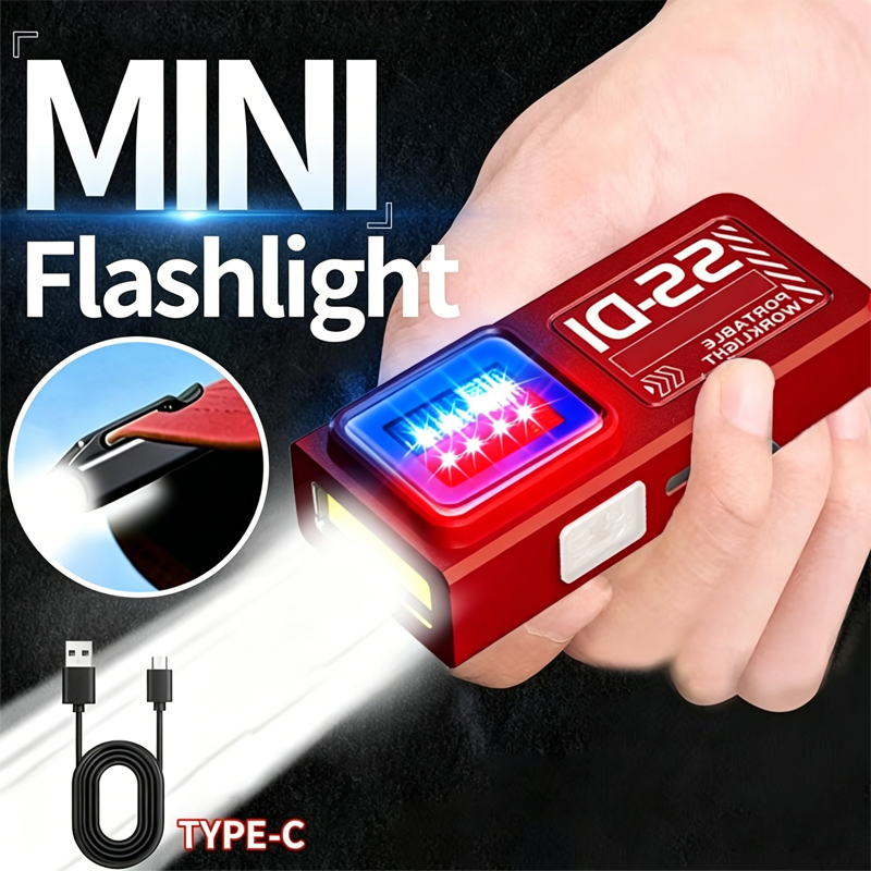 1/2PCS Mini COB LED Flashlight - Diy Lamp Electronics のレビューと価格