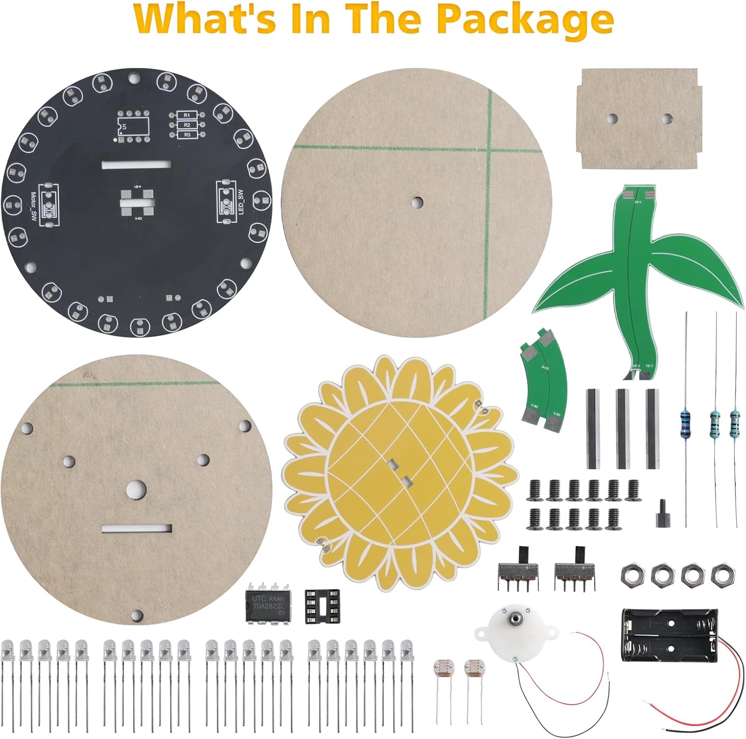 Light Chasing Sunflower Solder - Diy Electronics Gift Ideas のレビューと価格
