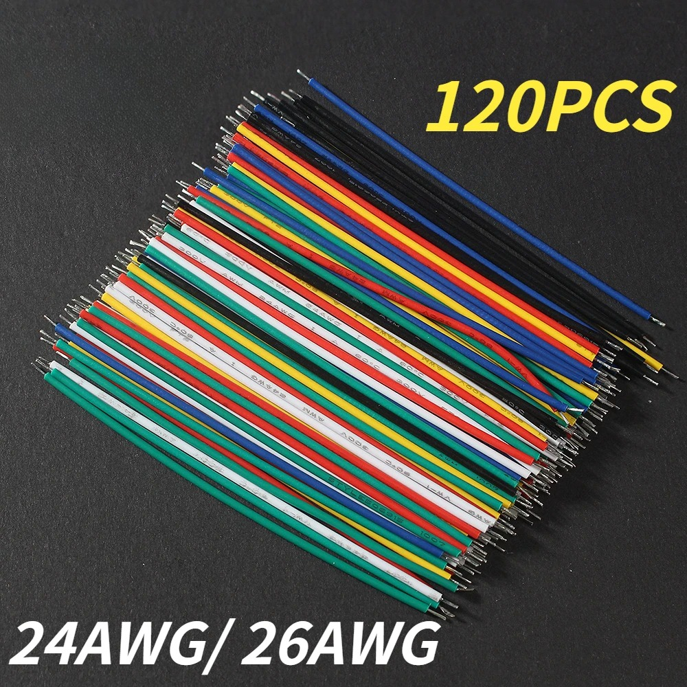 120PCS 24AWG/26AWG Tinned Copp - Diy Electronics Breadboard のレビューと価格