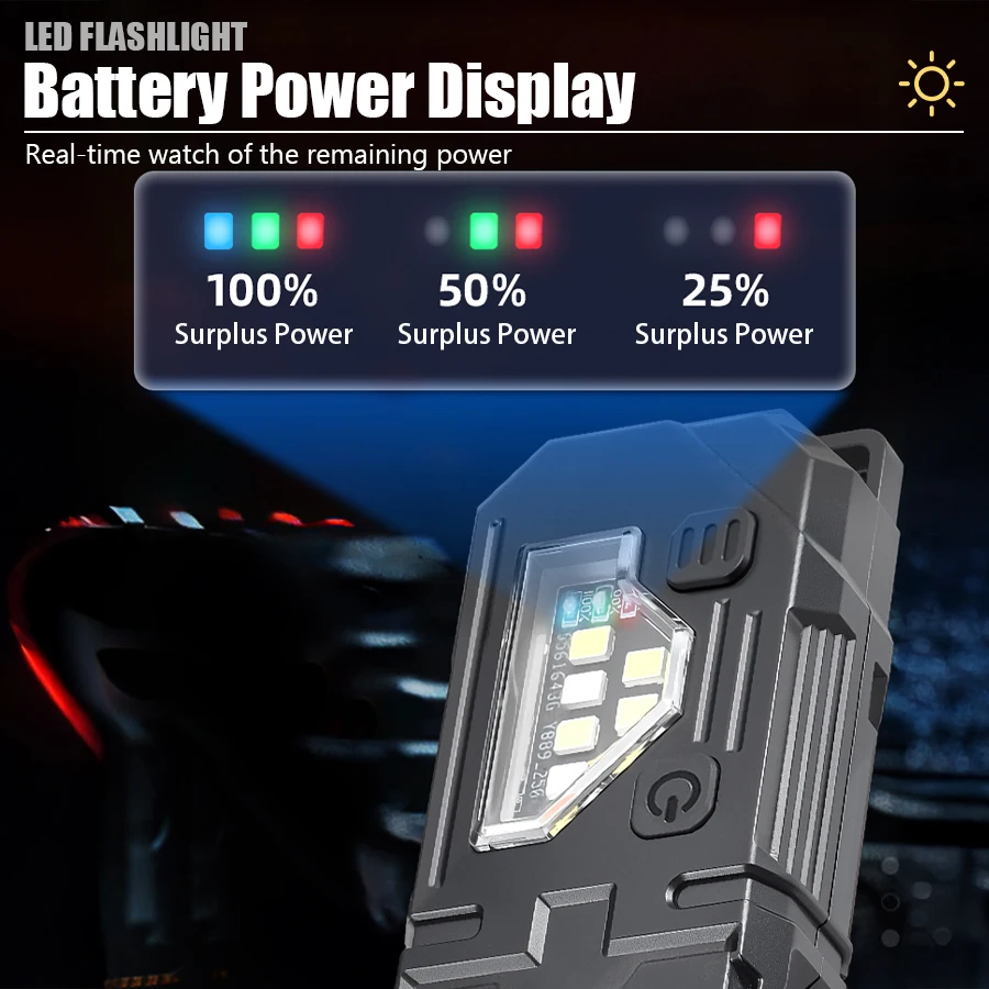 Mini Keychain EDC Flashlight - - Diy Lamp Electronics のレビューと価格