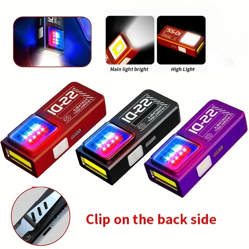 LED COB Mini Flashlight USB Re - Diy Lamp Electronics のレビューと価格