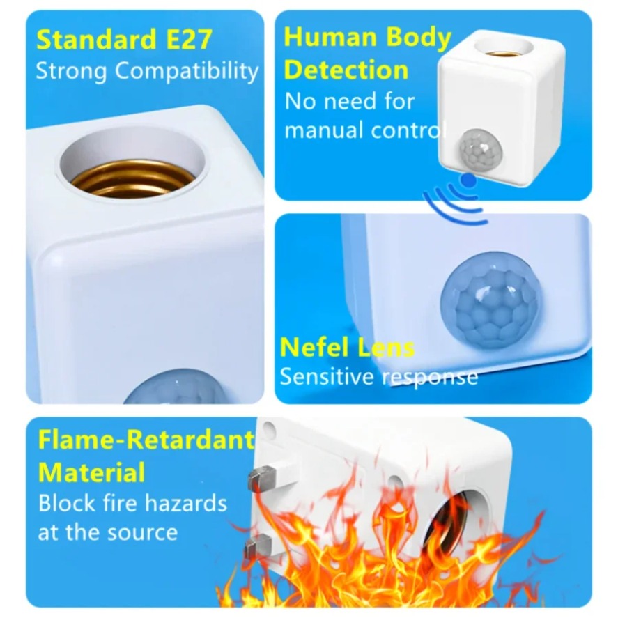 E27 PIR Motion Sensor Led Swit - Ldr Light Sensor のレビューと価格