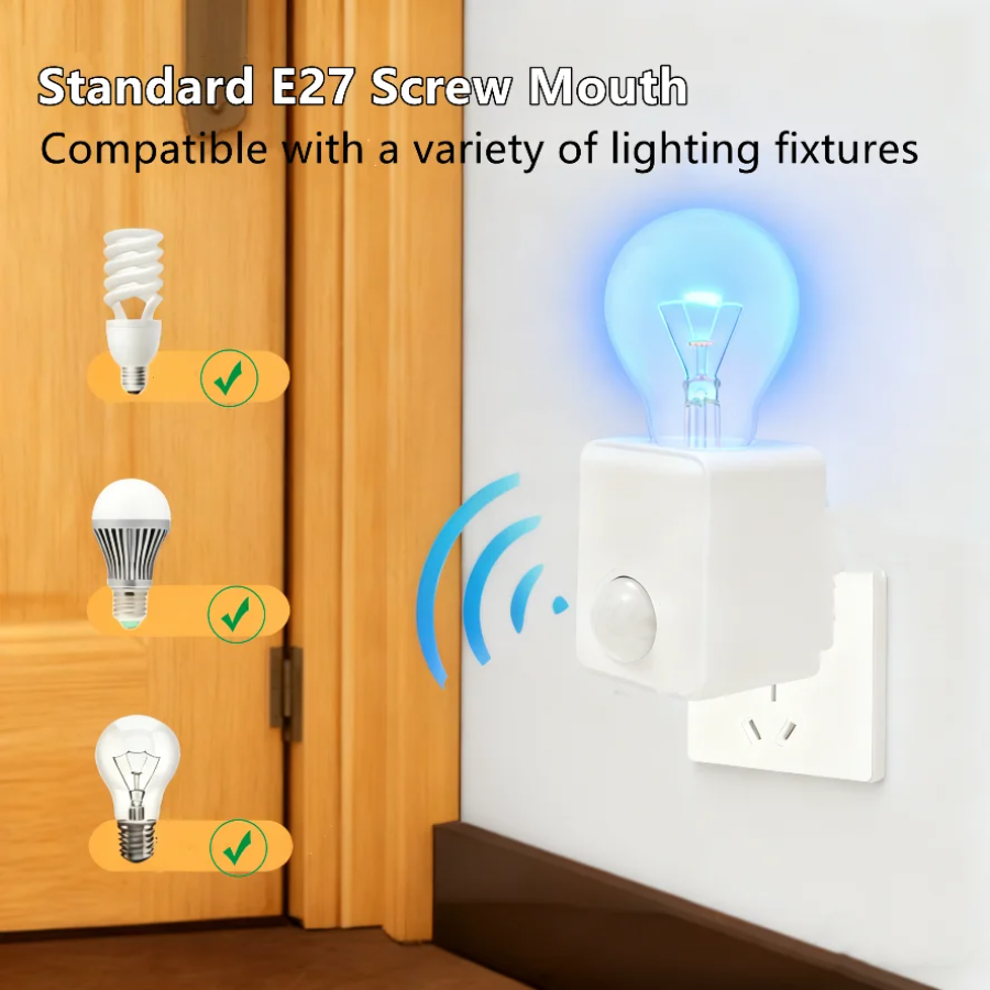 EU/US Plug E27 PIR Motion Sens - Ldr Light Sensor のレビューと価格
