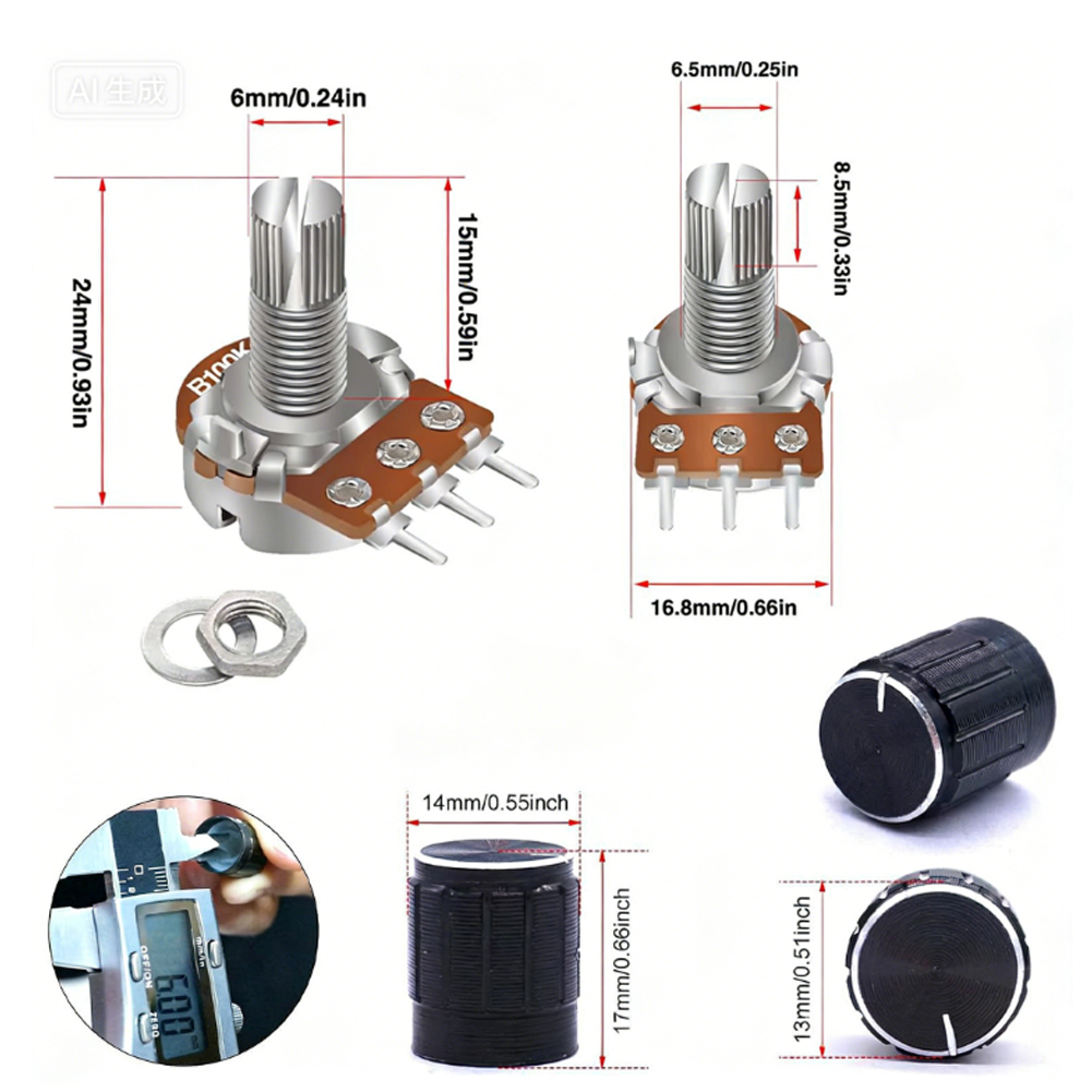 84 Piece Potentiometer Kit 1K  - Diy Guitar Electronics Kit のレビューと価格