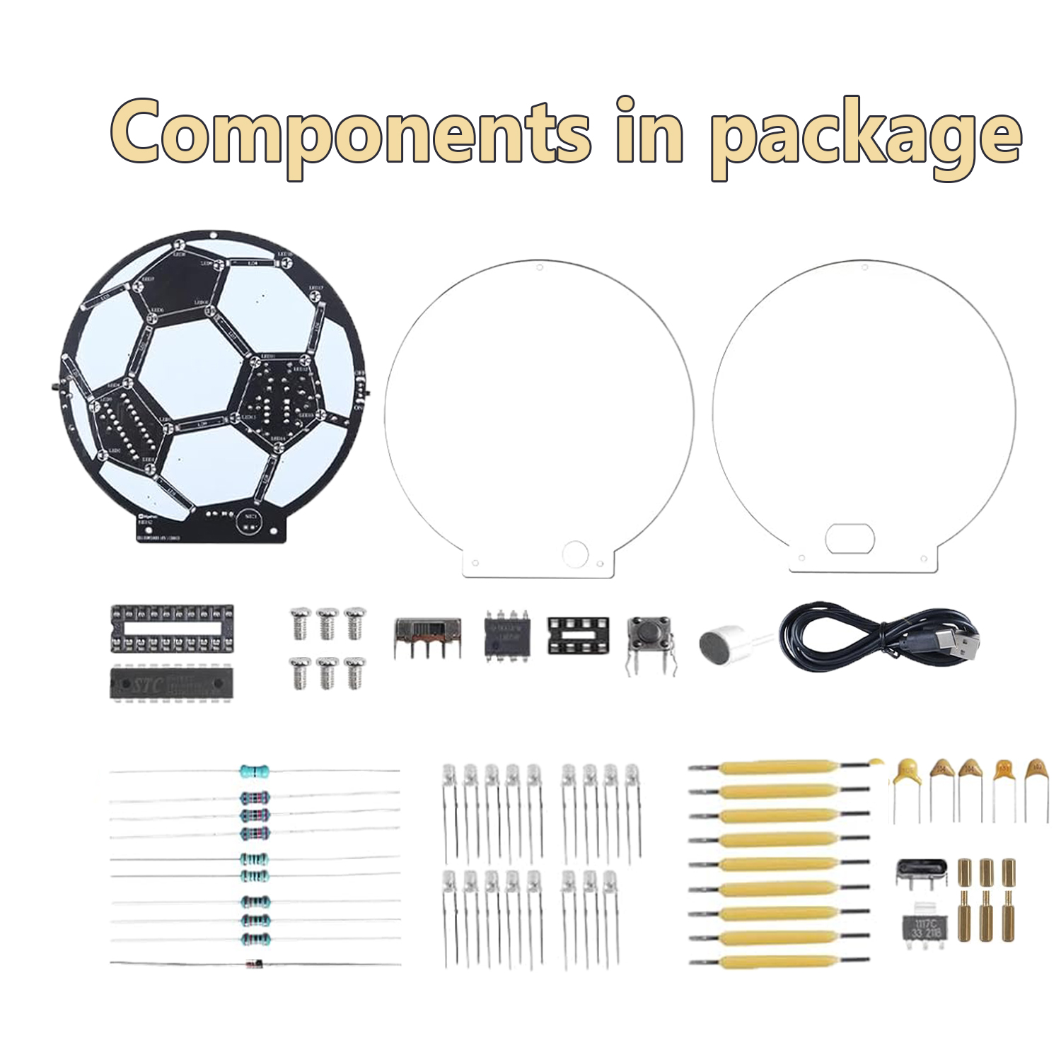 DIY Soccer Ball LED Soldering  - Diy Electronics Filament のレビューと価格