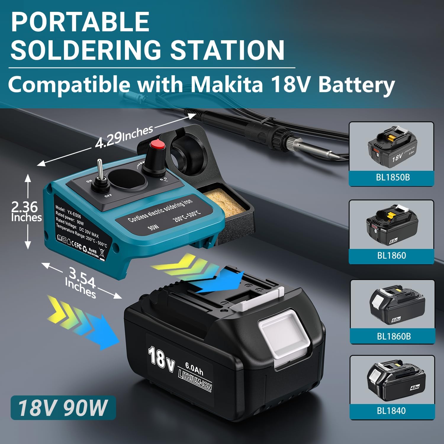 90W LED Digital Cordless Solde - Diy Electronics Tool Kit のレビューと価格