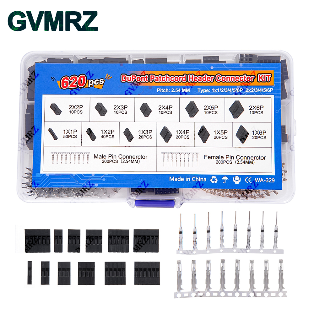 620PCS DuPont Header Connector - Diy Electronics Tool Kit のレビューと価格