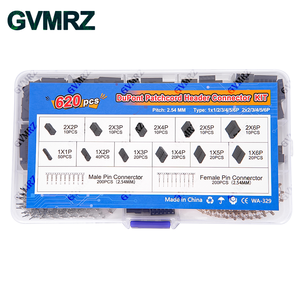 620PCS DuPont Header Connector - Diy Electronics Tool Kit のレビューと価格
