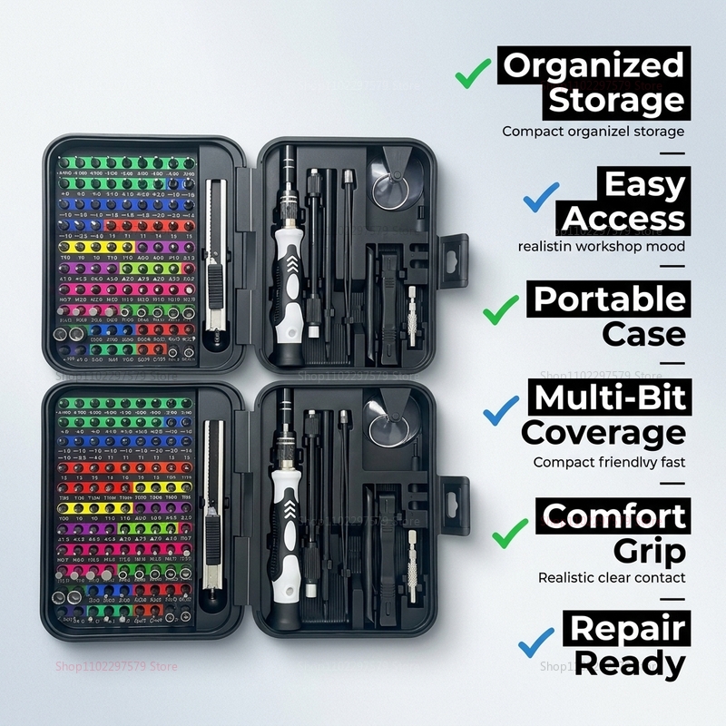 132 in 1 Precision Screwdriver - Useful Diy Electronics のレビューと価格