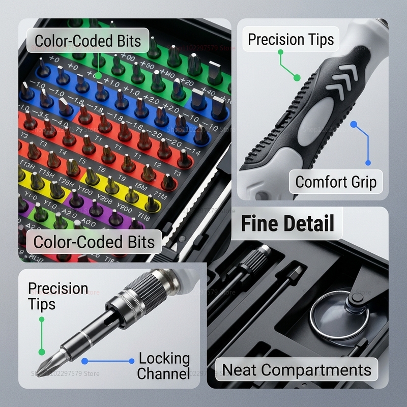 132 in 1 Precision Screwdriver - Useful Diy Electronics のレビューと価格