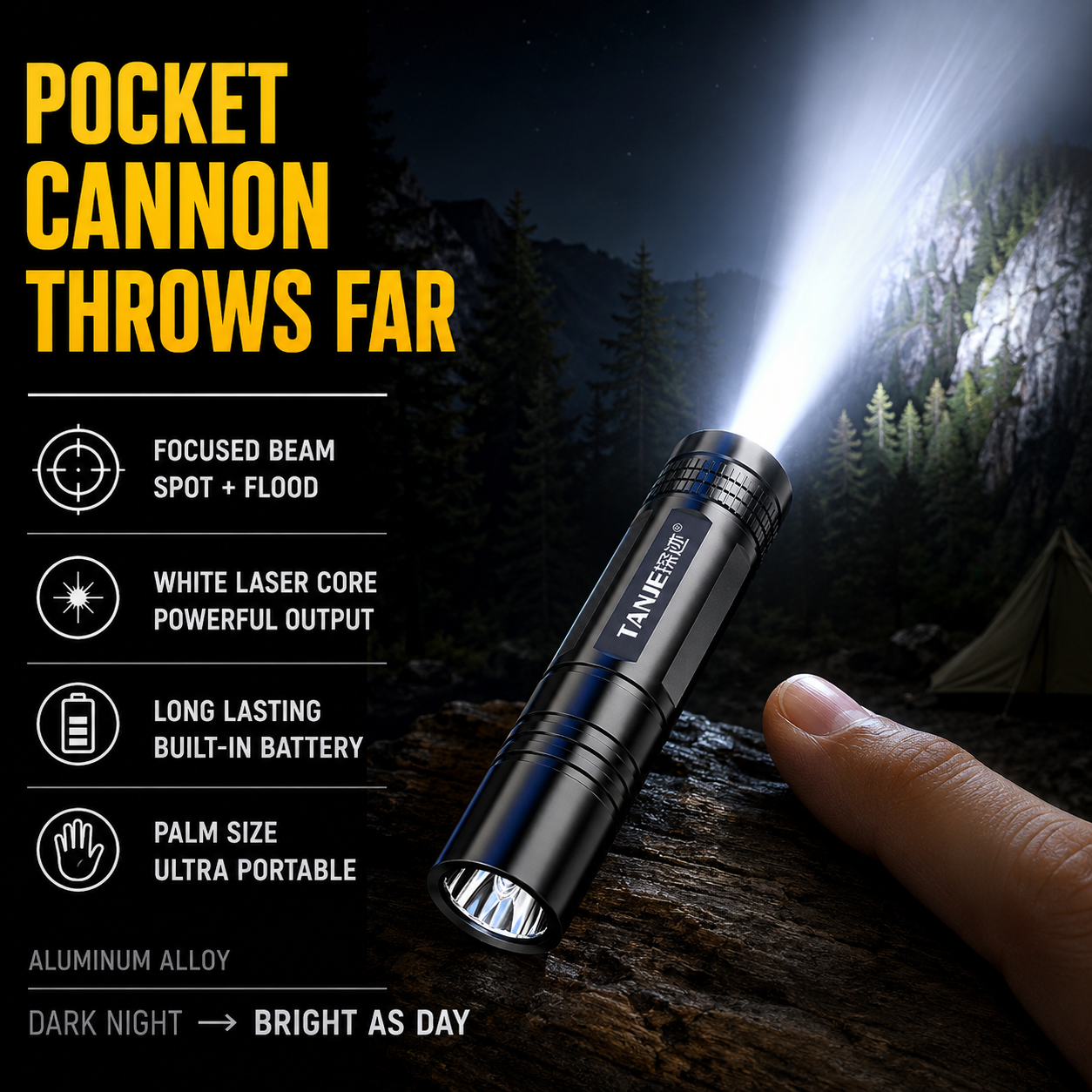 Outdoor Flashlight Small Mini  - Diy Lamp Electronics のレビューと価格