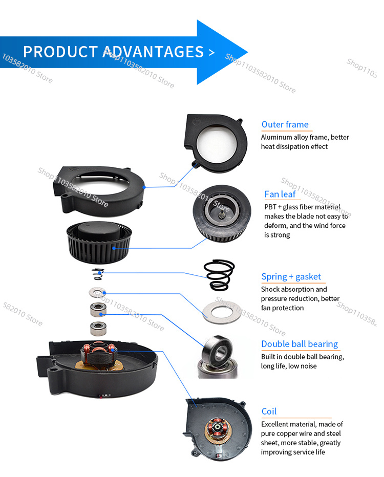 Ultra-Thin 75mm DC Centrifugal - Diy Electronics Cabinet のレビューと価格