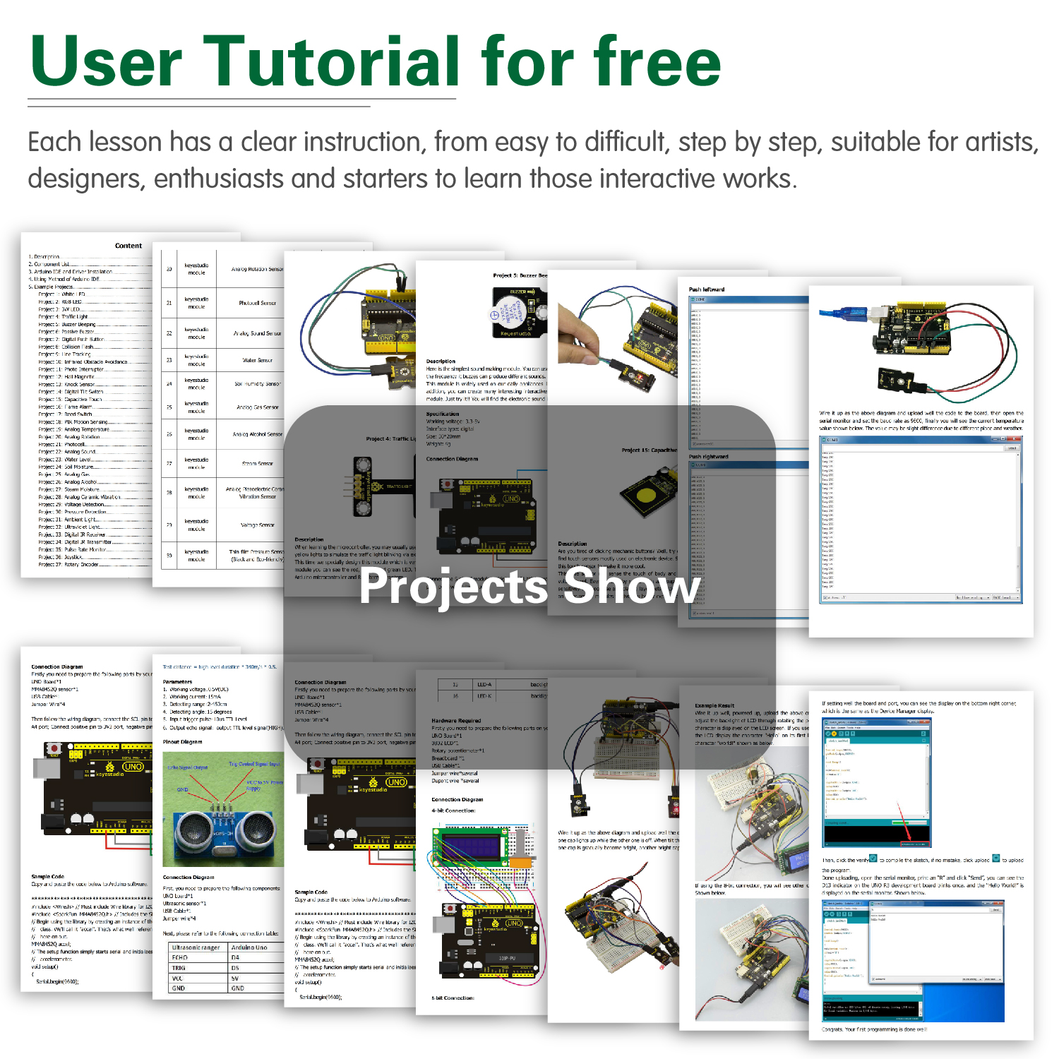 Keyestudio 48 in 1 Sensor Star - Arduino Uno Starter Kit のレビューと価格