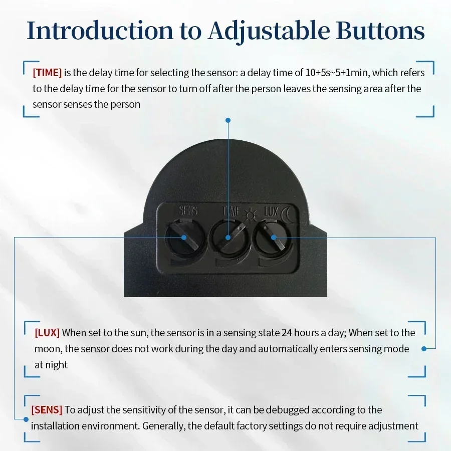 100-240V 12V PIR Motion Sensor - Ldr Light Sensor のレビューと価格
