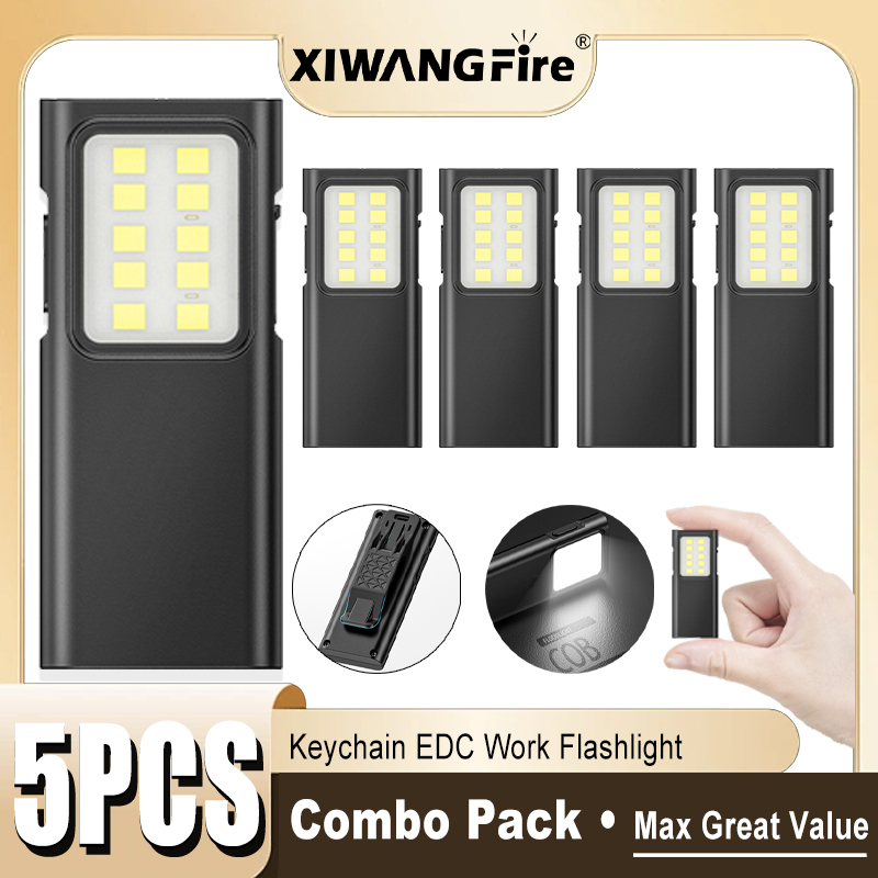 1-5PCS Rechargeable EDC Flashl - Diy Lamp Electronics のレビューと価格