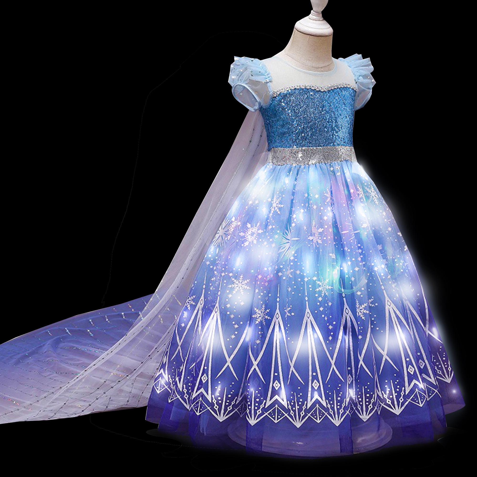 Kids Copslay Elsa LED Light Up - Diy Halloween Electronics のレビューと価格