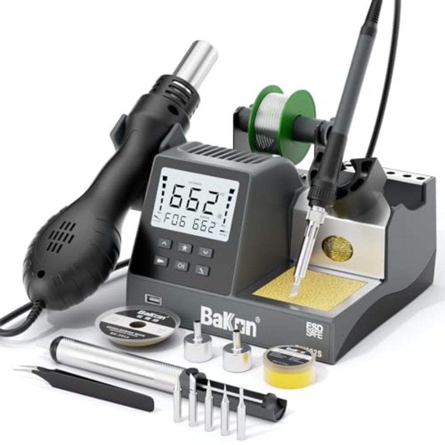 BK602S 2 in1 Soldering Iron Ho - Diy Electronics Workstation のレビューと価格
