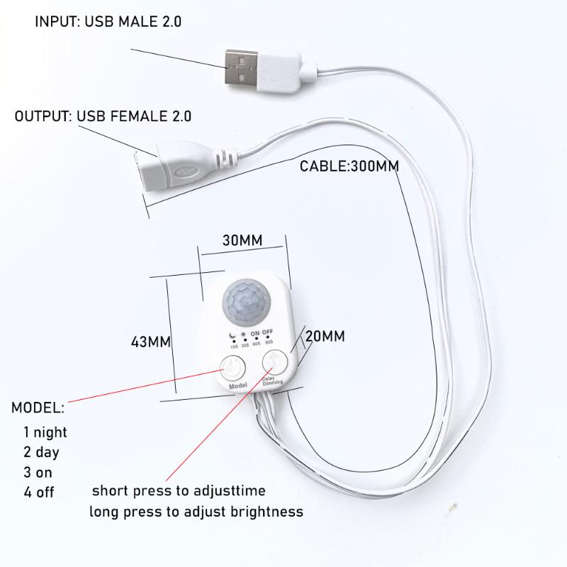 1Pcs DC 5V-24V USB PIR Human M - Ldr Light Sensor のレビューと価格