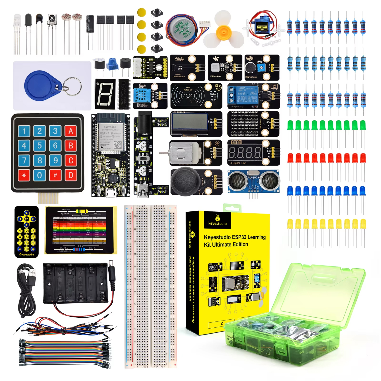 Keyestudio Ultimate  ESP32 Lea - Arduino Uno Starter Kit のレビューと価格