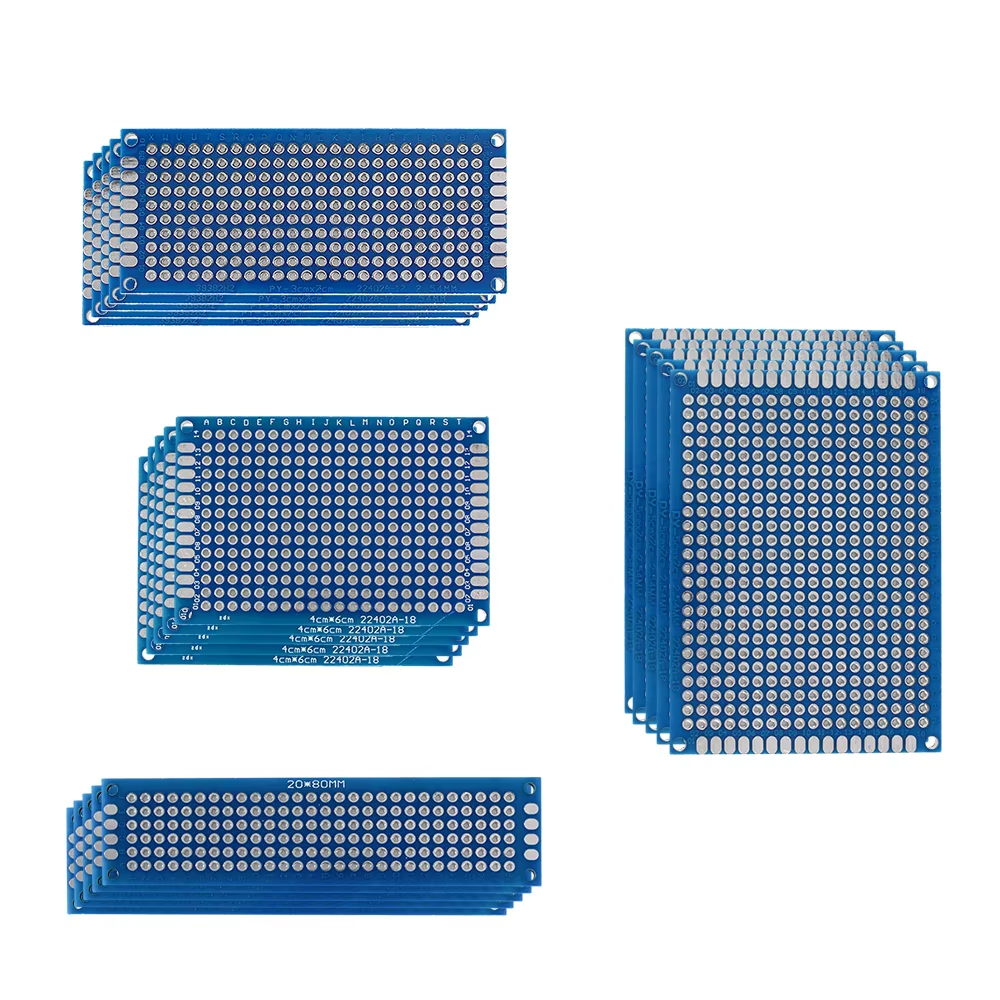 20PCS/Lot Double sided PCB kit - Diy Electronics Breadboard のレビューと価格