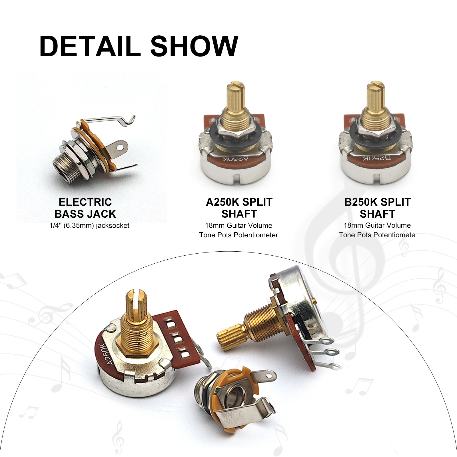 Bass DIY Wiring Harness1 Volum - Diy Guitar Electronics Kit のレビューと価格